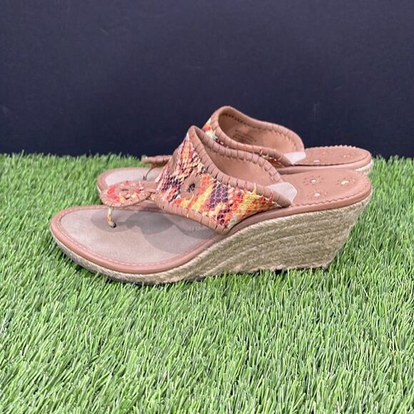 Jack Rogers - Jacks - Multi-Color Wedge Espadrille Sandals - Picture 2 of 8